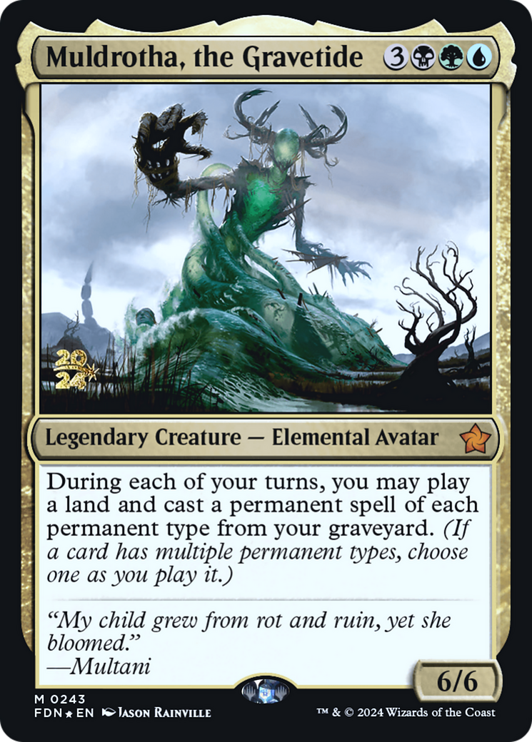 Muldrotha, the Gravetide [Foundations Prerelease Promos]