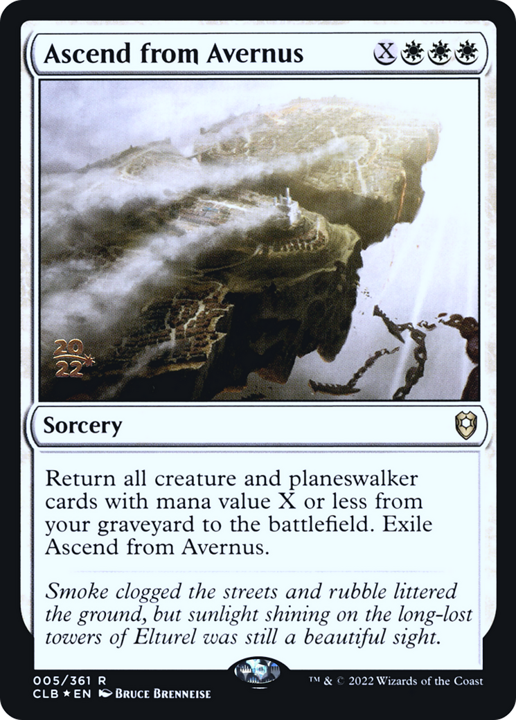 Ascend from Avernus [Commander Legends: Battle for Baldur's Gate Prerelease Promos]