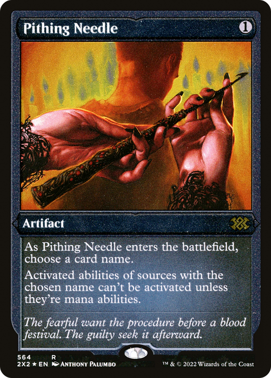Pithing Needle (Foil Etched) [Double Masters 2022]