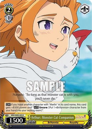 Arthur: Monster Cat Companion (SDS/SX05-023 C) - The Seven Deadly Sins: Revival of The Commandments
