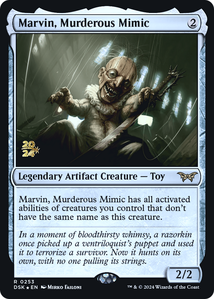 Marvin, Murderous Mimic [Duskmourn: House of Horror Prerelease Promos]
