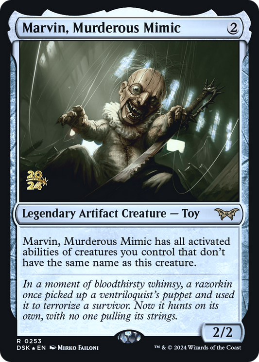 Marvin, Murderous Mimic [Duskmourn: House of Horror Prerelease Promos]