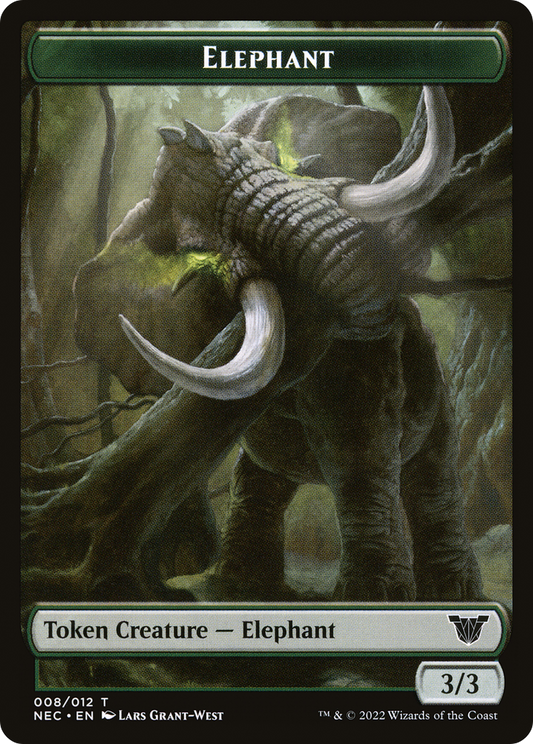 Elephant (TNEC-008) - Neon Dynasty Commander Tokens