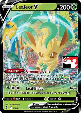 Leafeon V  - Holofoil Prize Pack Series Cards - Ultra Rare