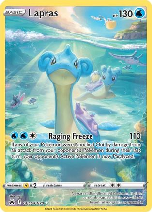Lapras GG05  - Holofoil Crown Zenith Galarian Gallery - Ultra Rare