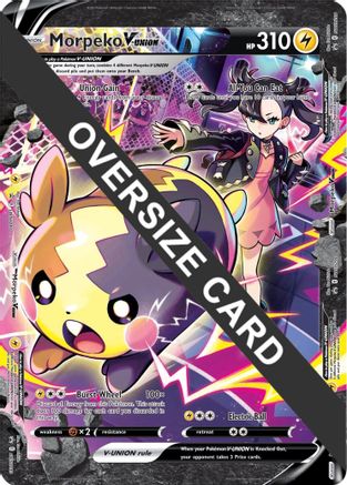 Morpeko V-Union (SWSH287-290) SWSH290  - Holofoil Jumbo Cards - Promo