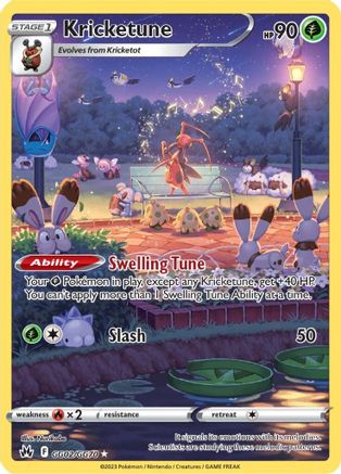 Kricketune GG02  - Holofoil Crown Zenith Galarian Gallery - Ultra Rare