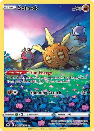 Solrock GG15  - Holofoil Crown Zenith Galarian Gallery - Ultra Rare