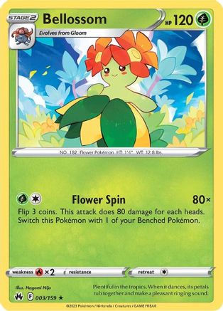 Bellossom 003  Crown Zenith - Rare
