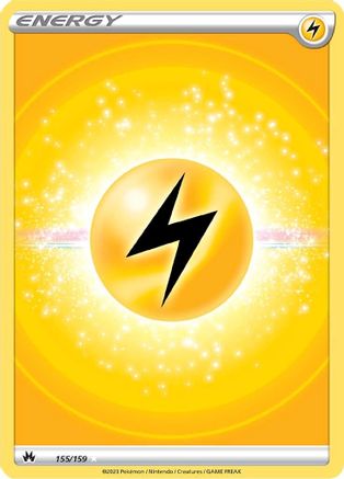 Lightning Energy (Texture Full Art) 155  - Holofoil Crown Zenith - Ultra Rare