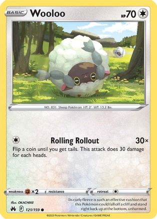 Wooloo 121  Crown Zenith - Common