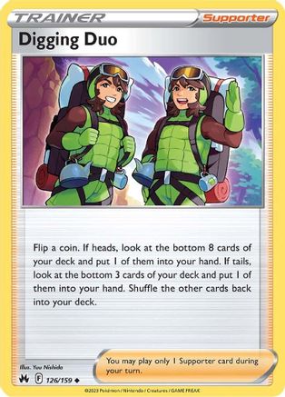 Digging Duo 126  - Reverse Holofoil Crown Zenith - Uncommon