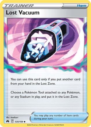 Lost Vacuum 135  - Reverse Holofoil Crown Zenith - Uncommon