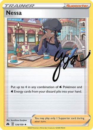 Nessa 136  - Reverse Holofoil Crown Zenith - Holo Rare
