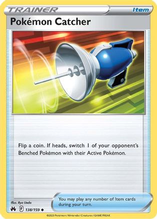 Pokemon Catcher 138  - Reverse Holofoil Crown Zenith - Uncommon