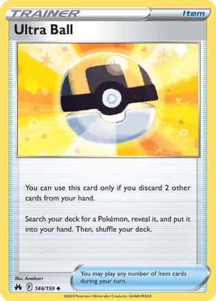 Ultra Ball 146  Crown Zenith - Uncommon