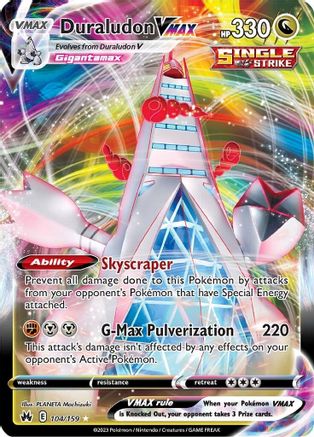 Duraludon VMAX 104  - Holofoil Crown Zenith - Ultra Rare