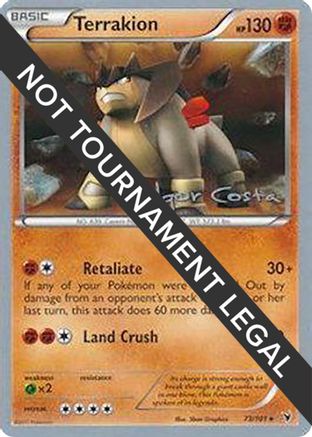 Terrakion - 2012 (Igor Costa) 073  World Championship Decks - Rare