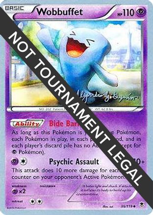 Wobbuffet - 2015 (Alejandro Ng-Guzman) 036  World Championship Decks - Uncommon