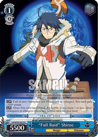 "Full Raid" Shiroe (SR) (LH/SP02-E07S SR) - LOG HORIZON Power Up Set