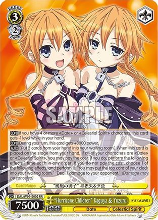 "Hurricane Children" Kaguya & Yuzuru (DAL/W99-E002 RR) - Date A Live Vol.2