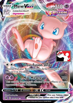 Mew VMAX  - Holofoil Prize Pack Series Cards - Ultra Rare