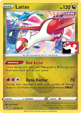 Latias  Prize Pack Series Cards - Rare