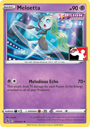 Meloetta  Prize Pack Series Cards - Rare