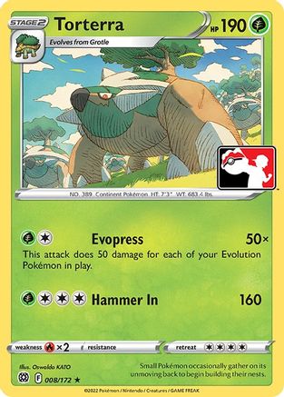 Torterra/172  Prize Pack Series Cards - Rare