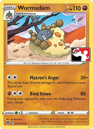 Wormadam (077)  Prize Pack Series Cards - Rare