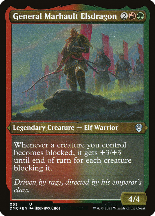 General Marhault Elsdragon (Foil Etched) [Dominaria United Commander]