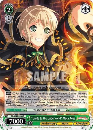 "Guide to the Underworld" Moca Aoba (BD/W95-E038 R) - BanG Dream! Girls Band Party! 5th Anniversary
