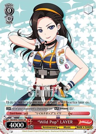 "Wild Pop" LAYER (SR) (BD/W95-TE05S SR) - BanG Dream! Girls Band Party! 5th Anniversary
