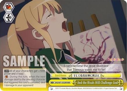 And the Rivals Will Challenge God (RRR) (SHS/W71-E029R RRR) - Saekano How to Raise a Boring Girlfriend. flat