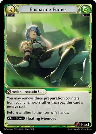 Ensnaring Fumes (210) - Dawn of Ashes 1st Edition Foil