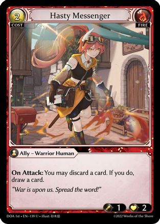 Hasty Messenger (139) - Dawn of Ashes 1st Edition
