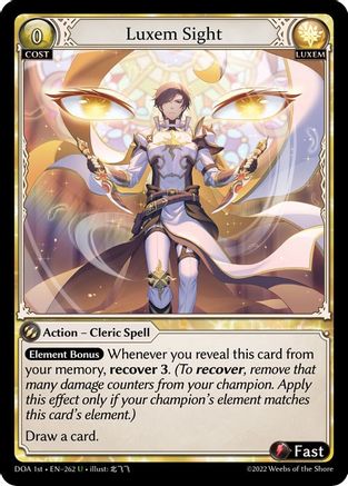 Luxem Sight (262) - Dawn of Ashes 1st Edition