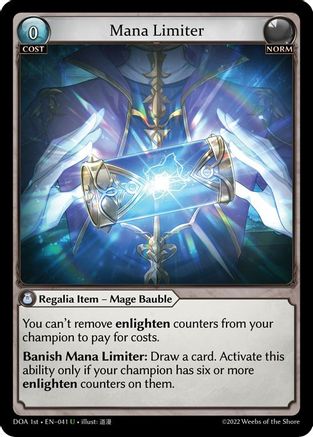Mana Limiter (041) - Dawn of Ashes 1st Edition