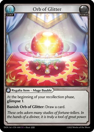 Orb of Glitter (044) - Dawn of Ashes 1st Edition Foil