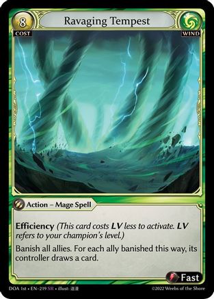 Ravaging Tempest (219) - Dawn of Ashes 1st Edition