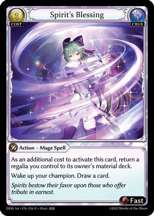 Spirit's Blessing (256) - Dawn of Ashes 1st Edition