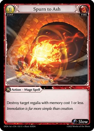 Spurn to Ash (155) - Dawn of Ashes 1st Edition