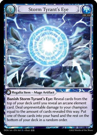 Storm Tyrant's Eye (061) - Dawn of Ashes 1st Edition