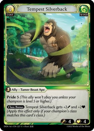 Tempest Silverback (227) - Dawn of Ashes 1st Edition
