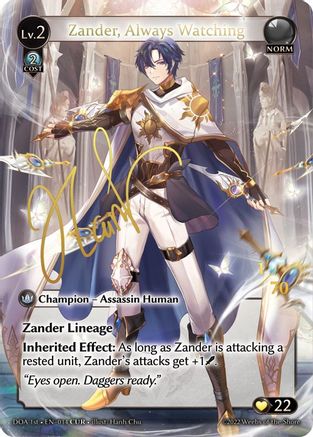 Zander, Always Watching (CUR) (014) - Dawn of Ashes 1st Edition Foil