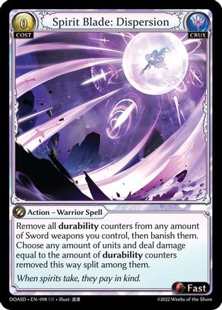 Spirit Blade: Dispersion (098) - Dawn of Ashes Starter Decks