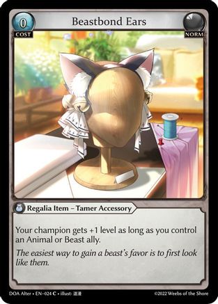 Beastbond Ears (024) - Dawn of Ashes Alter Edition Foil