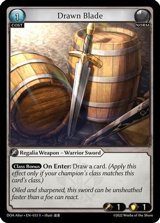 Drawn Blade (033) - Dawn of Ashes Alter Edition