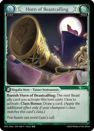 Horn of Beastcalling (068) - Dawn of Ashes Alter Edition