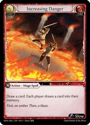 Increasing Danger (144) - Dawn of Ashes Alter Edition Foil